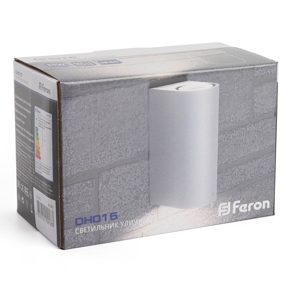 Уличные настенные светильники Светильник садово-парковый Feron DH015 на стену 2*GU10 230V серый 48340 