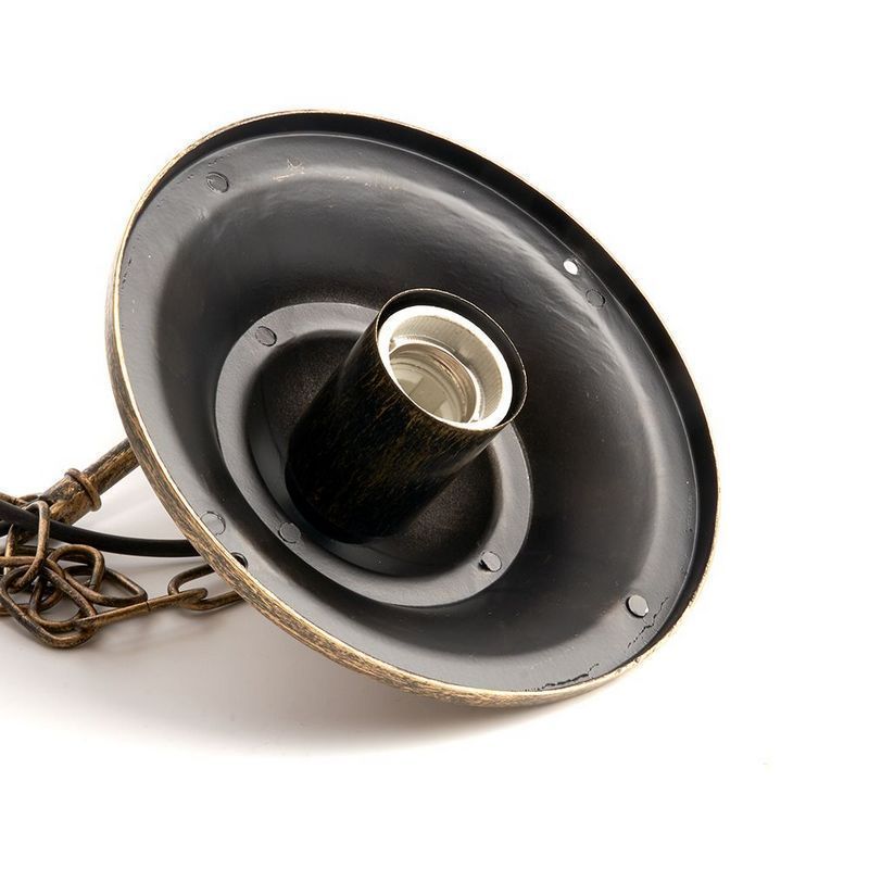 Уличные светильники на цепочке Светильник садово-парковый Feron PL685 на цепочке 60W 230V E27 черное золото 11694 