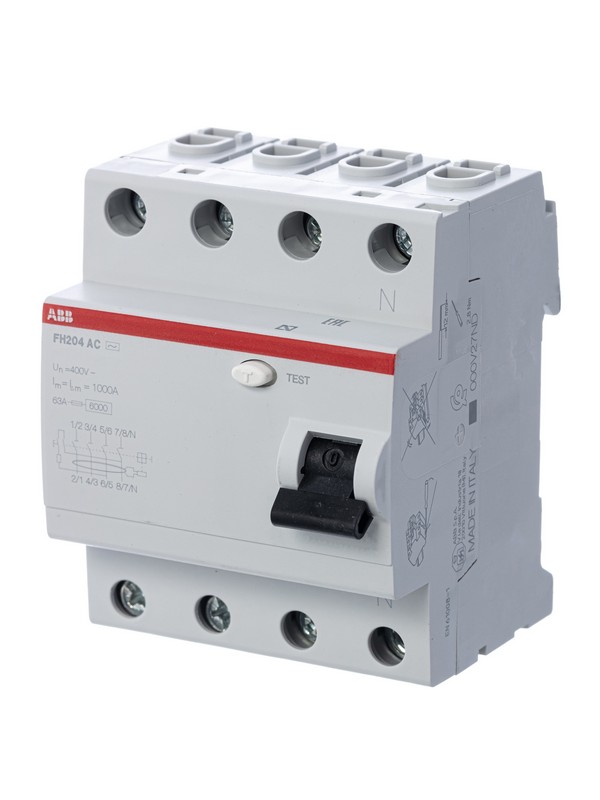ABB УЗО ABB FH204 4P 25A 100mA (AC) 2CSF204006R2250 