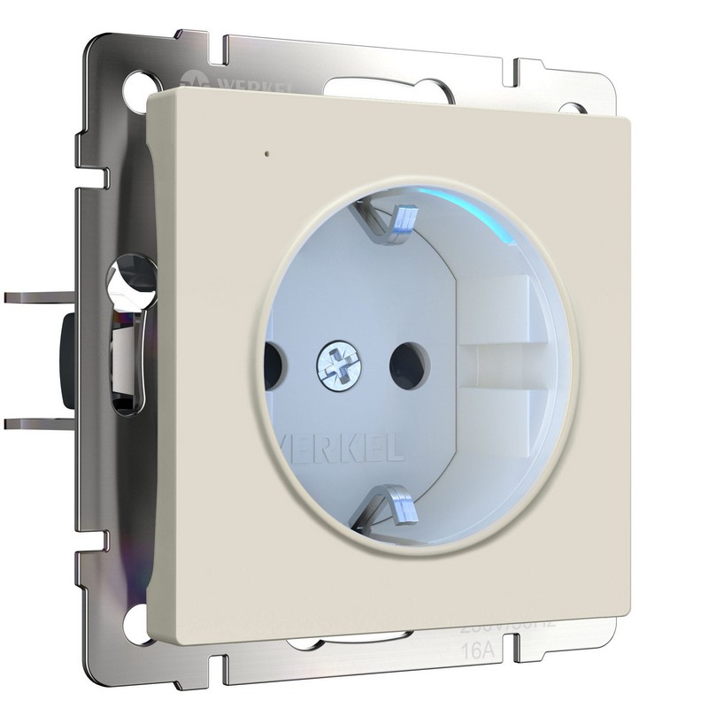 Werkel айвори матовый Розетка Werkel с подсветкой (айвори матовый) W1171462