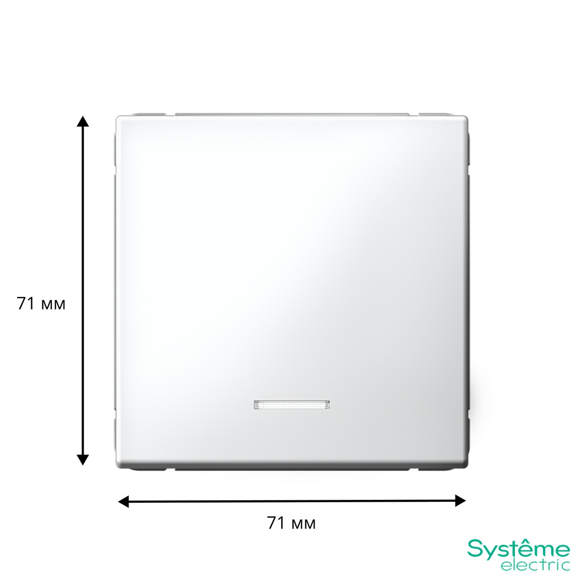 ArtGallery Лотос Выключатель Systeme Electric ArtGallery Лотос 1-клавишный с подсветкой  GAL001313