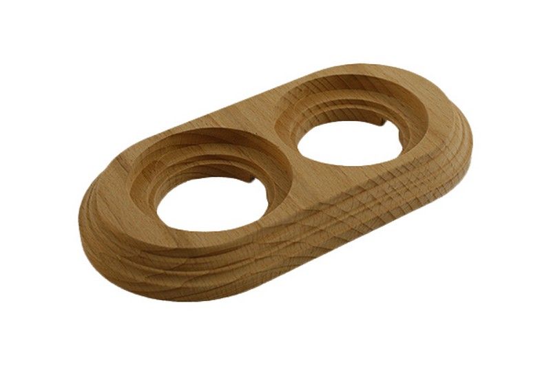 Bironi Лизетта - Ретро розетки и выключатели Рамка BIRONI Натурэль 2-я