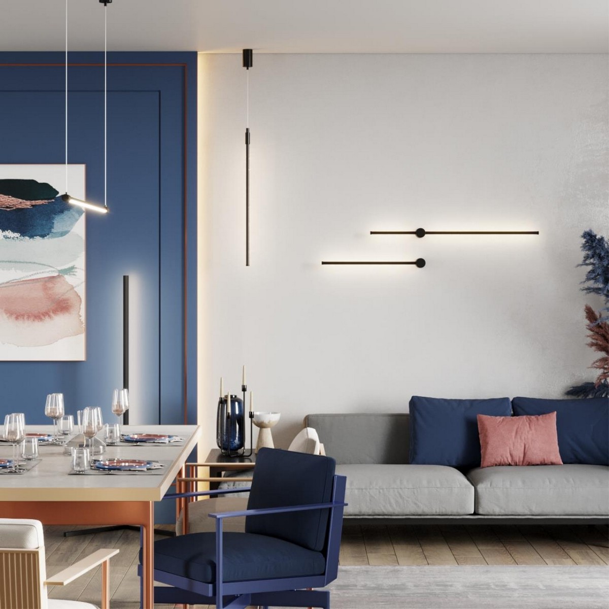 Подвесные светодиодные светильники Подвесной светильник ODEON LIGHT 4335/9L FILLINI 