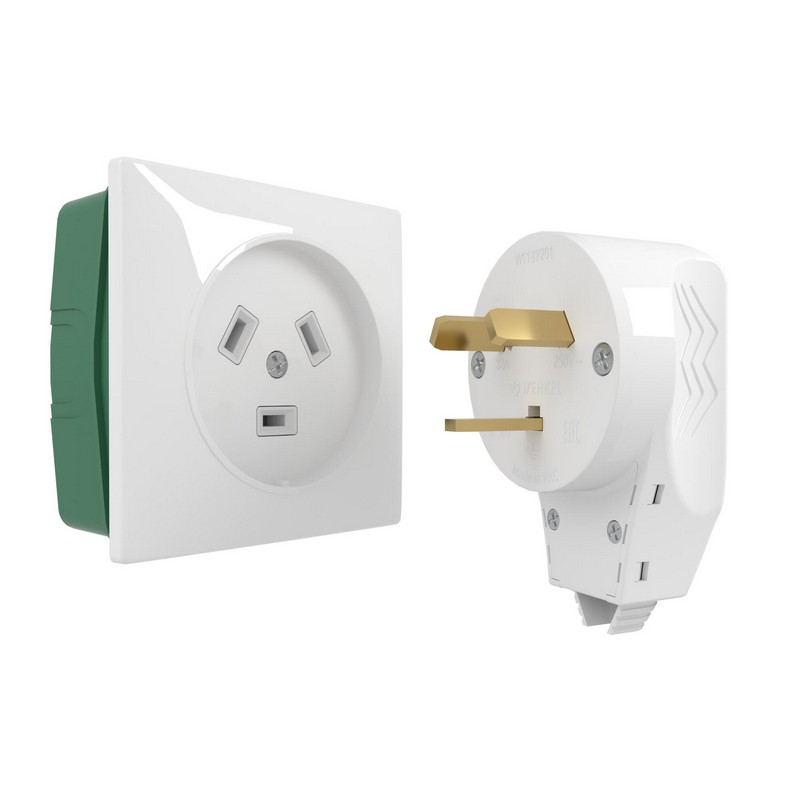 Werkel Белый механизмы Розетка Werkel с вилкой для электроплиты 32А 250В (белый) W1189201