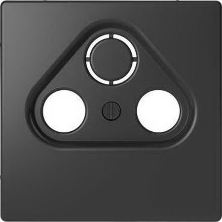 Merten D-Life Антрацит Розетка тв спутниковая проходная Merten D-Life антрацит