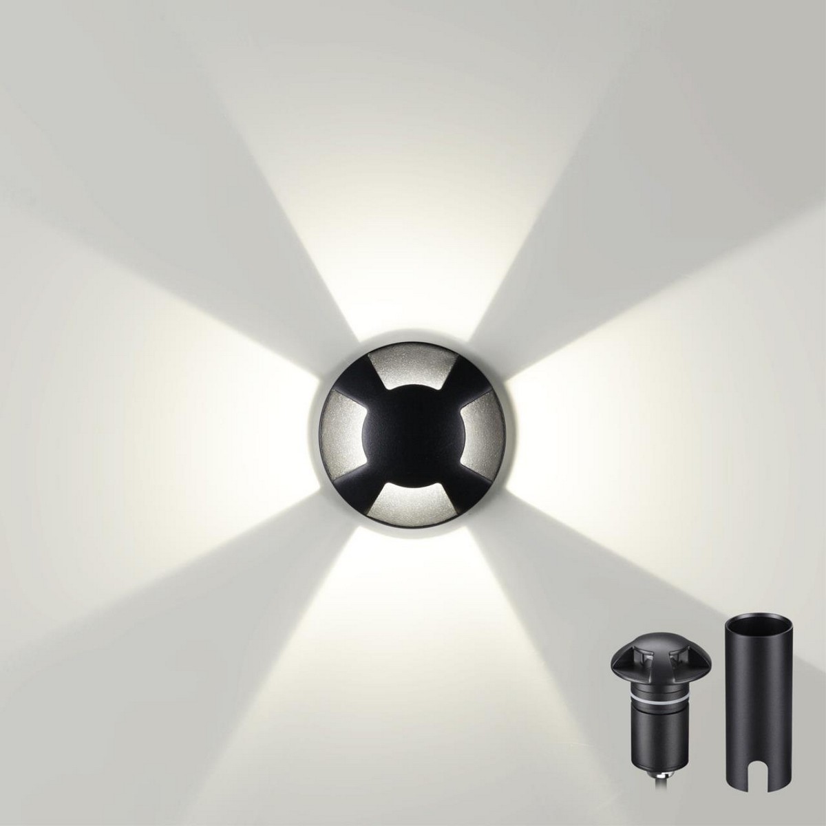 Светодиодные ландшафтные светильники Встраиваемый грунтовый светильник ODEON LIGHT 6662/3GL WALD