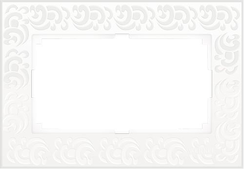 Рамки Werkel Flock Рамка Werkel Flock для двойной розетки (белый) W0082301