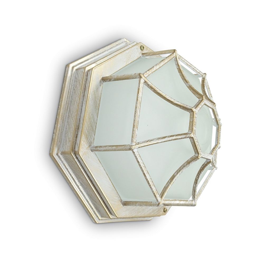 Уличные настенные светильники Светильник садово-парковый Feron PL661  60W E27 230V белое золото 11652