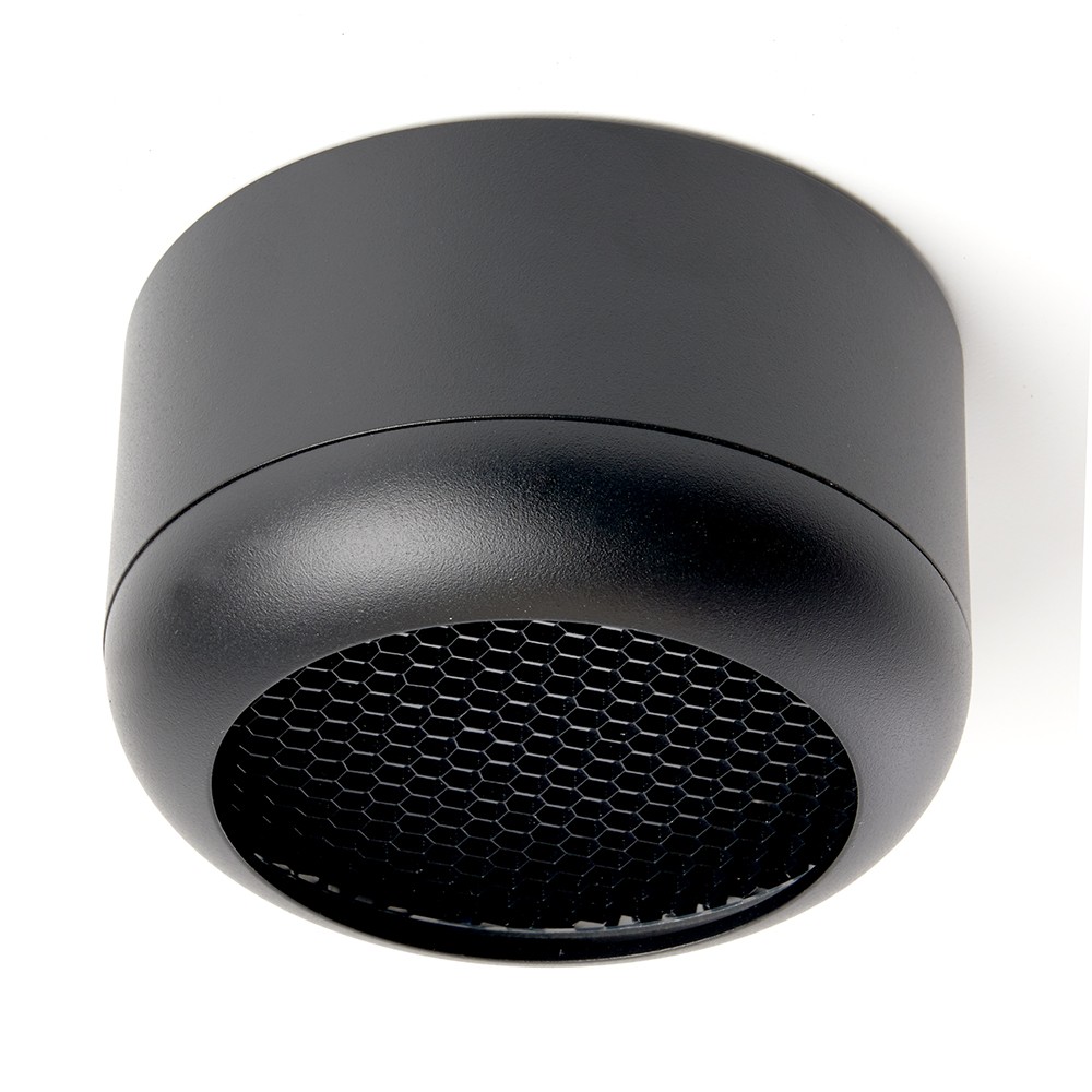 Светильники споты светодиодные Светильник спот потолочный Feron HL364 Barrel ECHO 12W GX53 чёрный с антибликовой сеточкой 48398 