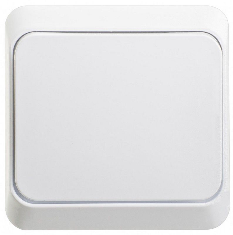 Этюд Белый Переключатель 1-клавишный Systeme Electric Этюд наружный Белый BA10-004B