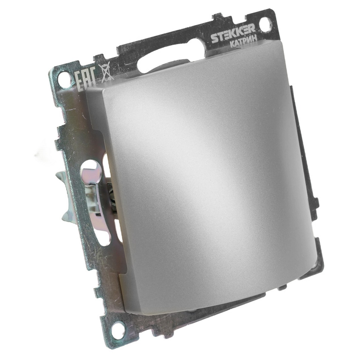 Катрин - Розетки и выключатели Stekker Кабельный вывод STEKKER Катрин серебро GLS00-7116-03 49465