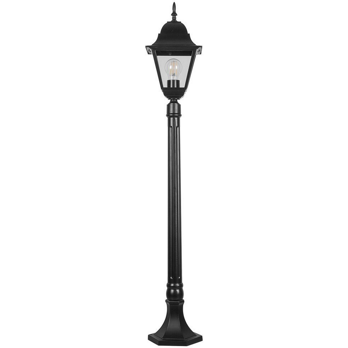 Светильник садово-парковый Feron 4210/PL4210 столб 100W E27 230V черный 11034