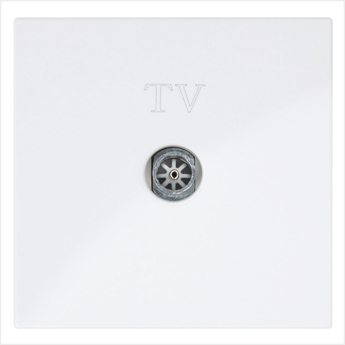 JASMART FD - розетки и выключатели Розетка TV JASMART FD Φ9.5mm оконечная белый глянцевый 6001W