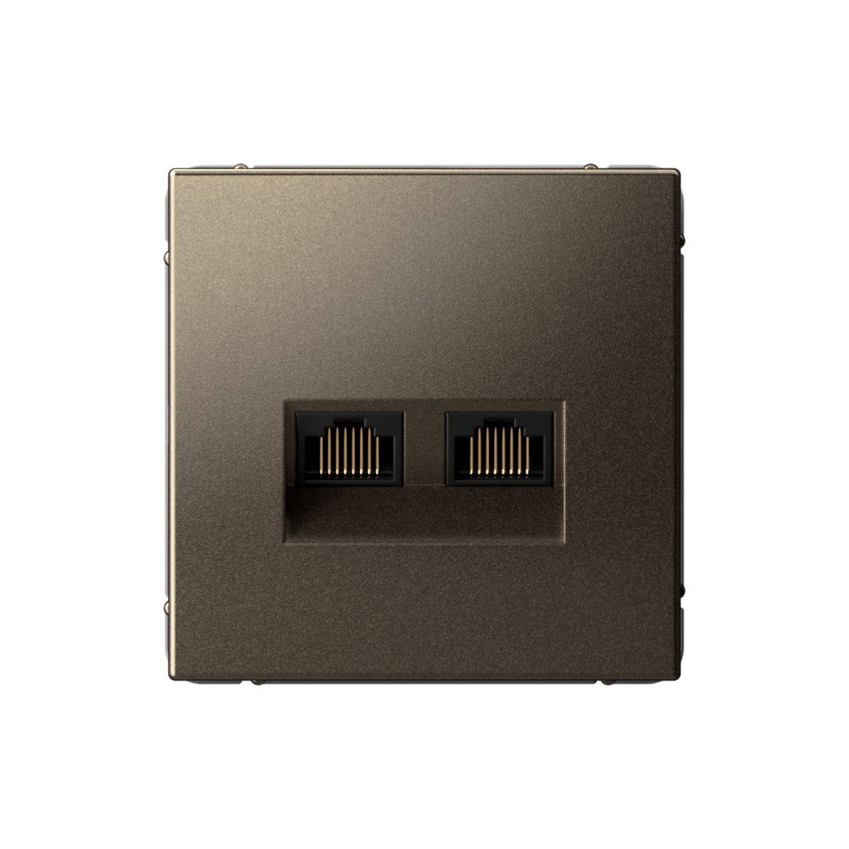 ArtGallery Мокко Розетка компьютерная Systeme Electric ArtGallery Мокко двойная RJ45+RJ45, кат. 5е,