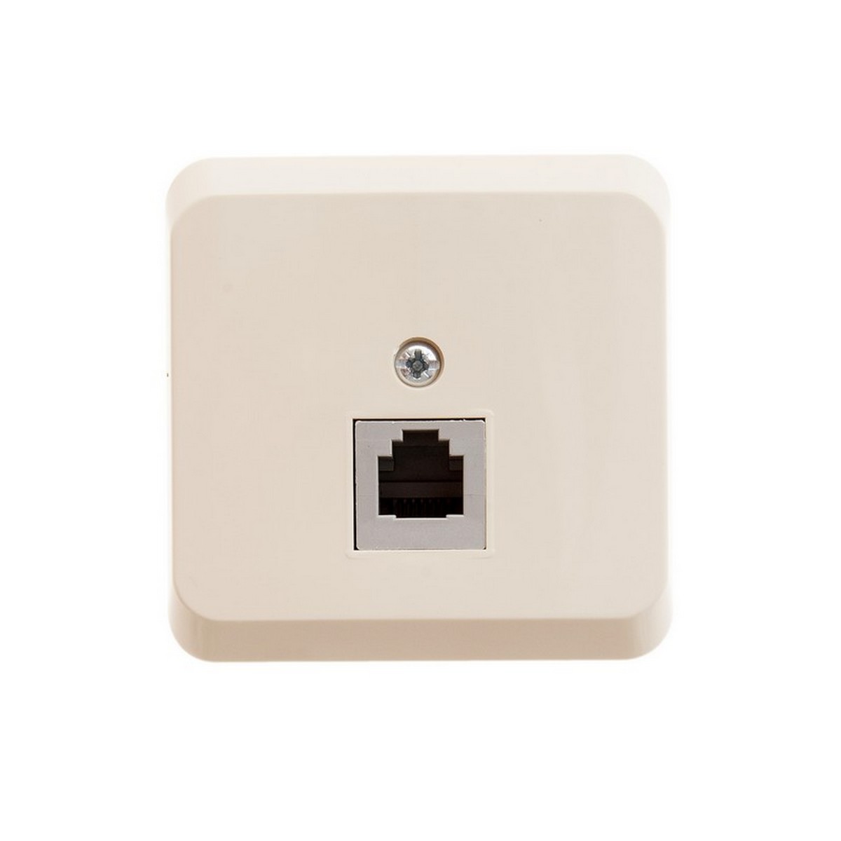Этюд Кремовый Розетка телефонная Schneider Electric Этюд наружный Бежевый 1-ая TELA-001K