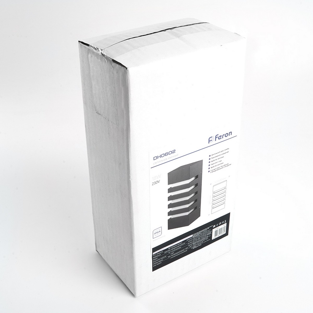 Уличные настенные светильники Светильник садово-парковый Feron DH0602 на стену E27 230V черный 11876 