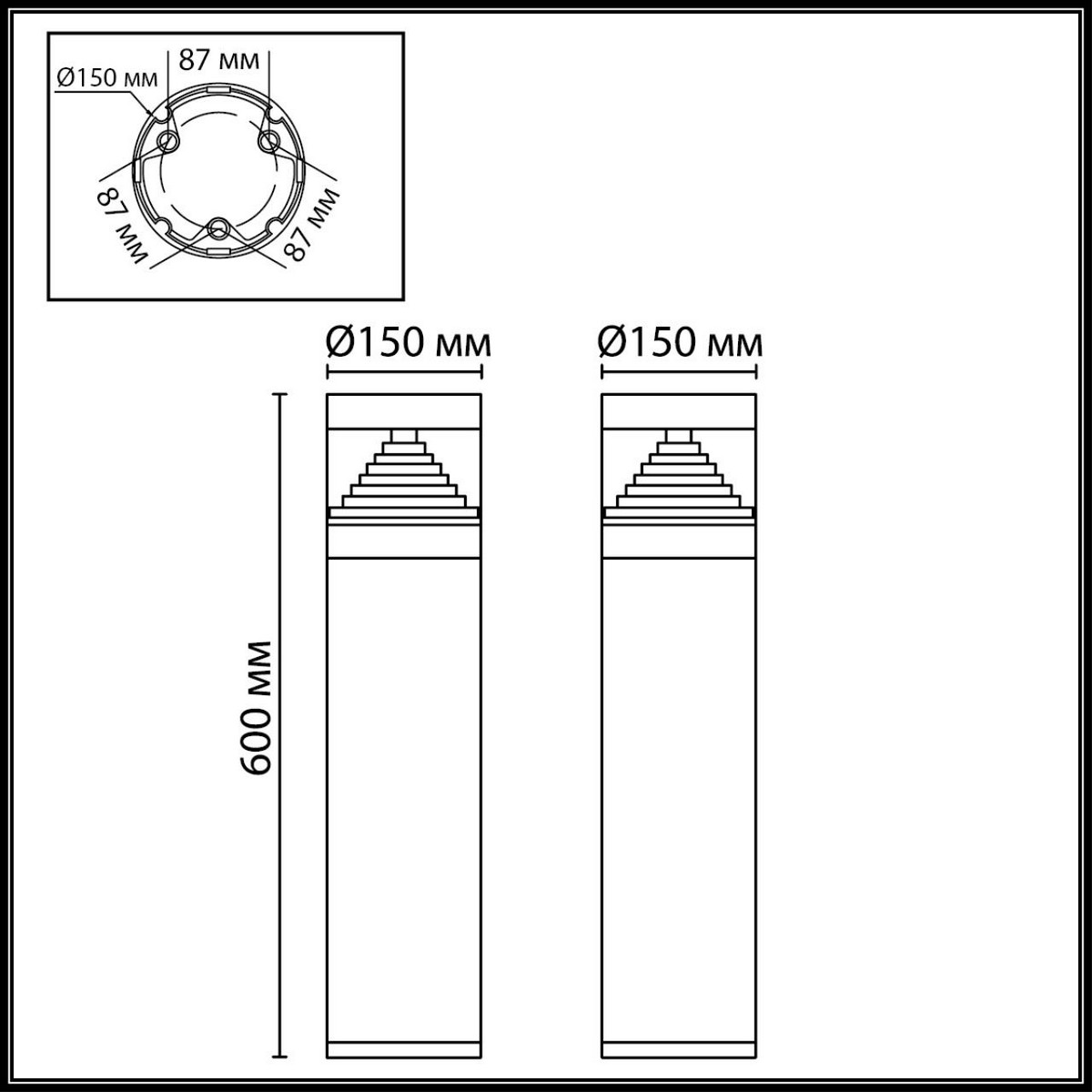 Светодиодные ландшафтные светильники Ландшафтный светильник ODEON LIGHT 7140/20GL HULK 