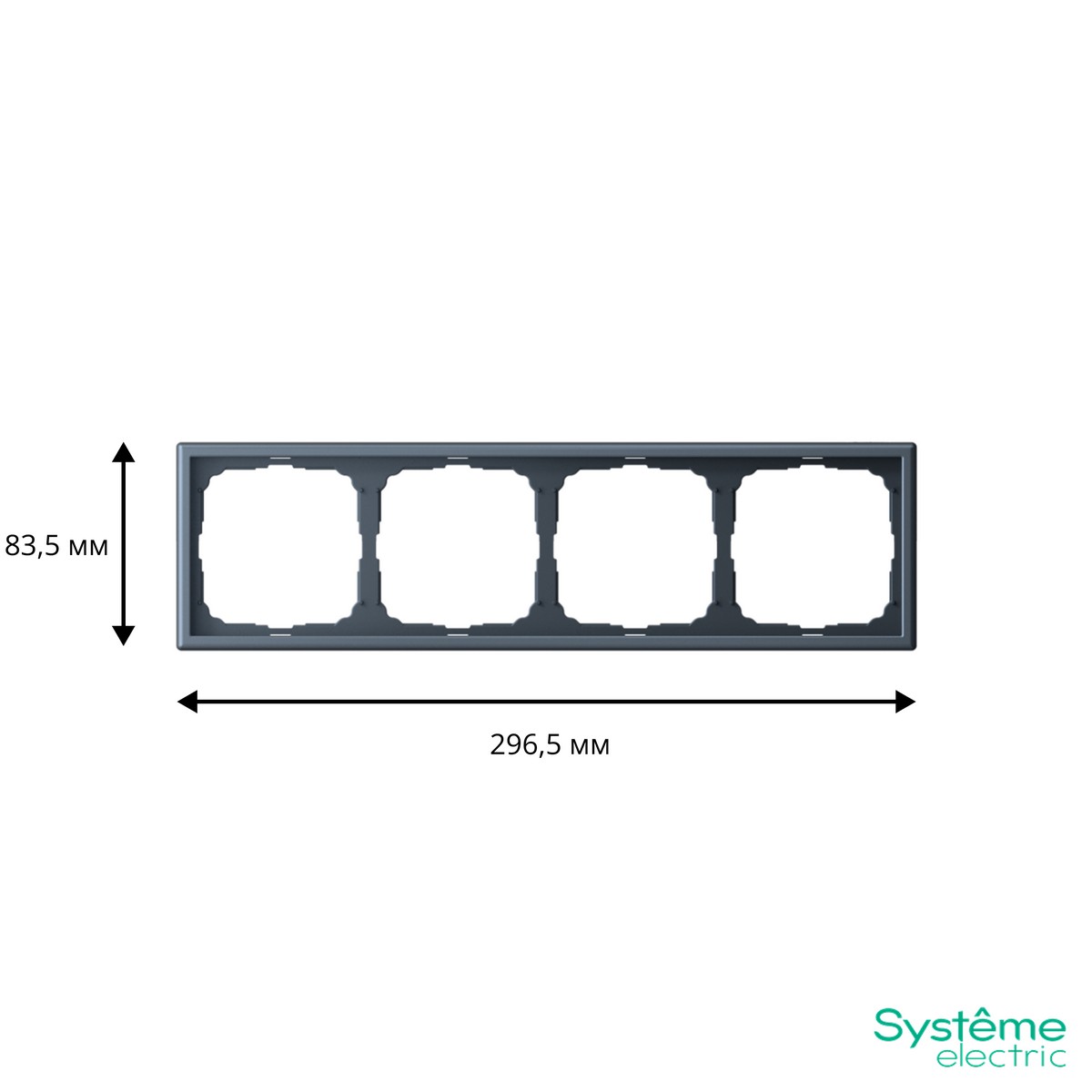 ArtGallery Грифель Рамка Systeme Electric ArtGallery Грифель 4-ая универсальная GAL000704