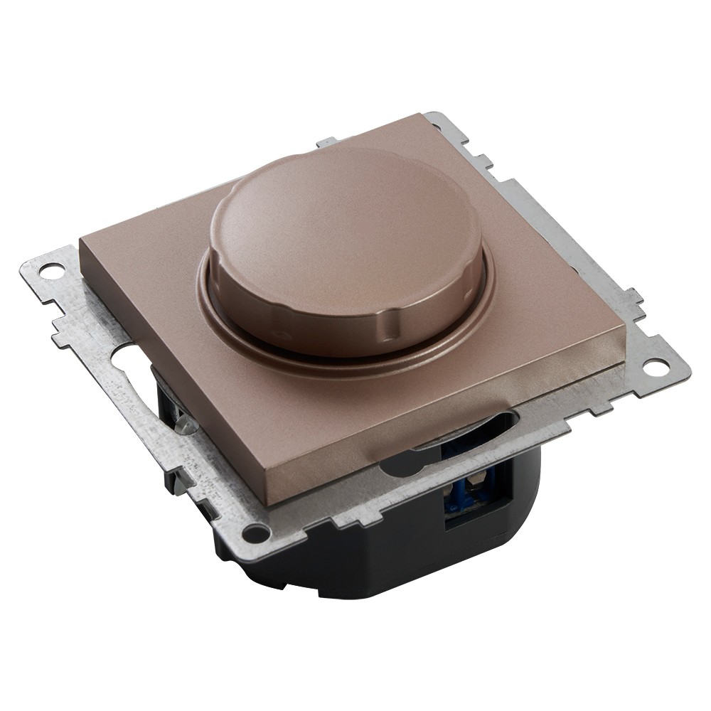 Катрин - Розетки и выключатели Stekker Выключатель диммирующий TRIAC STEKKER GLS10-7106-02 250V 500W Катрин шампань 39601