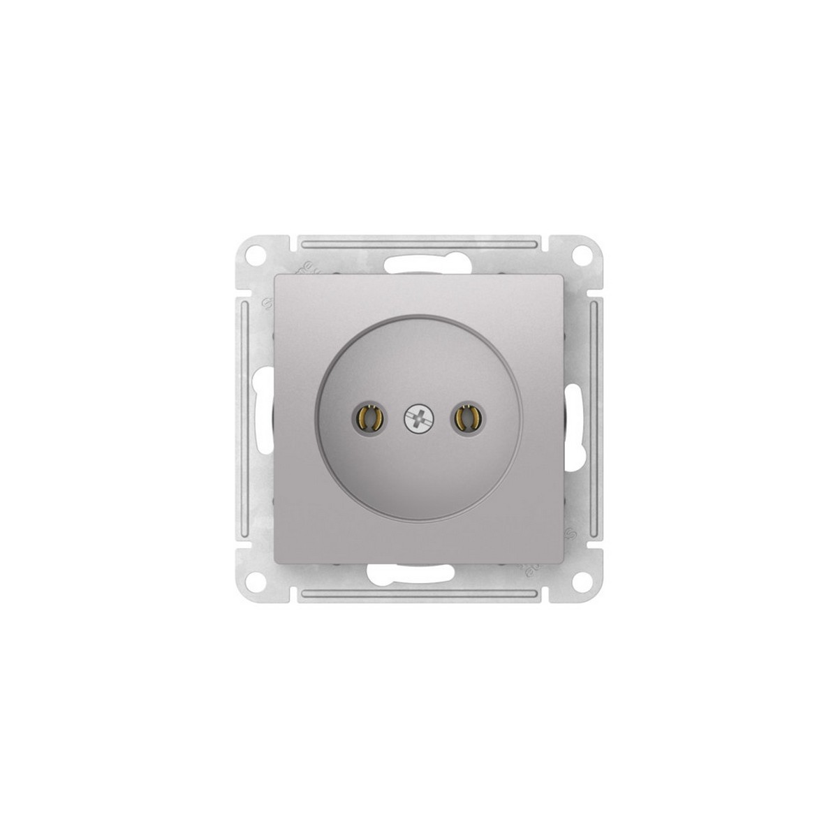 AtlasDesign Алюминий Розетка SE AtlasDesign Алюминий без заземления без шторок быстрозажим. клем. ATN000341S