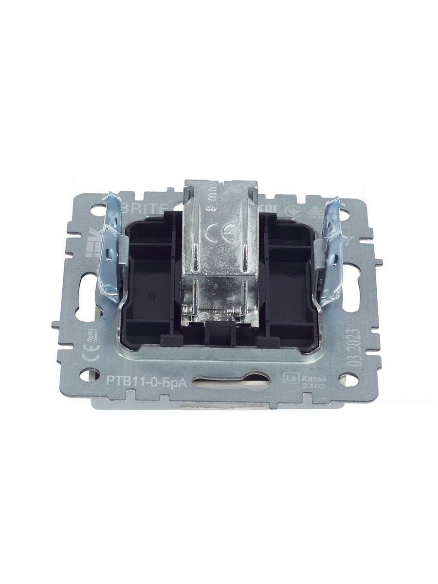 IEK Brite Алюминий Розетка IEK BRITE TV оконечная РТВ11-0-БрА алюминий BR-A10-O-K47