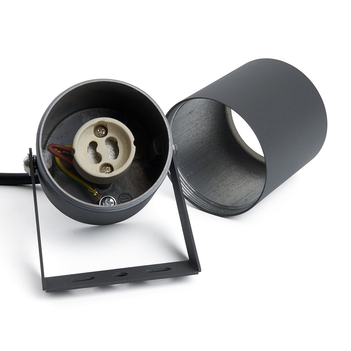 Уличные настенные светильники Светильник садово-парковый Feron DH1703 на стену GU10 230V серый 48320 