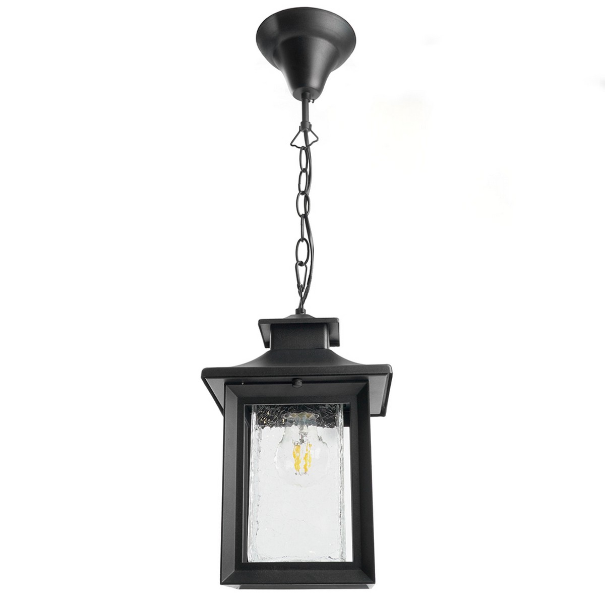 Уличные светильники на цепочке Светильник садово-парковый Feron PL555 на стену вниз 60W E27 230V черный 48335 