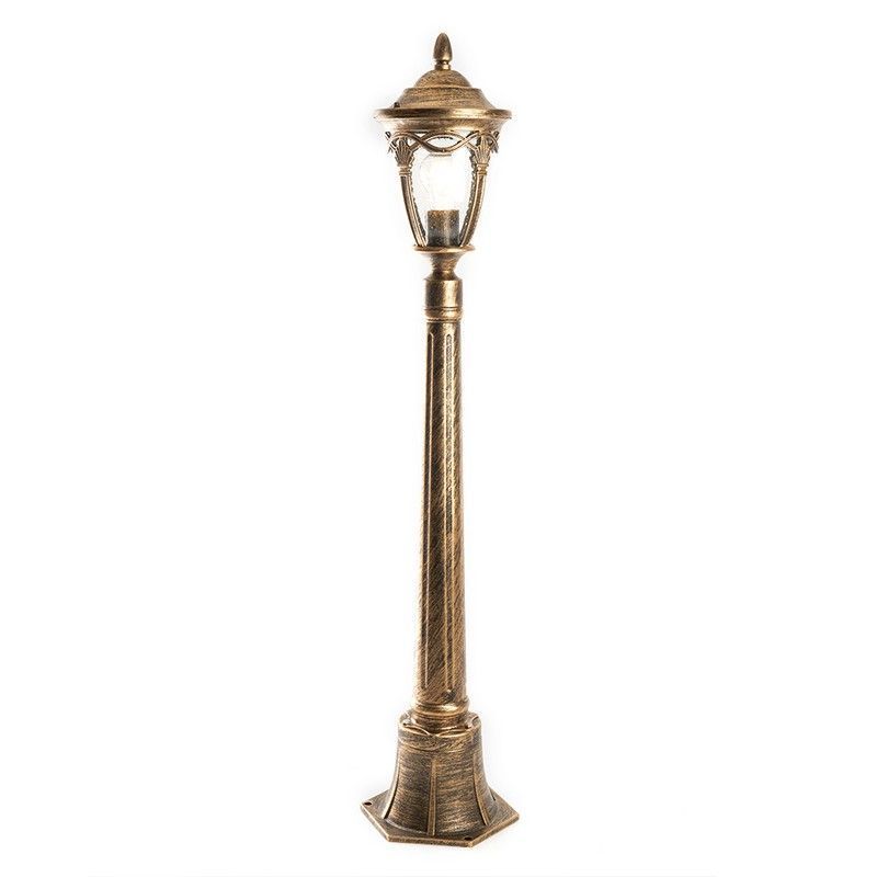 Уличные светильники столб Светильник садово-парковый Feron PL686 столб 60W 230V E27 черное золото 11695 
