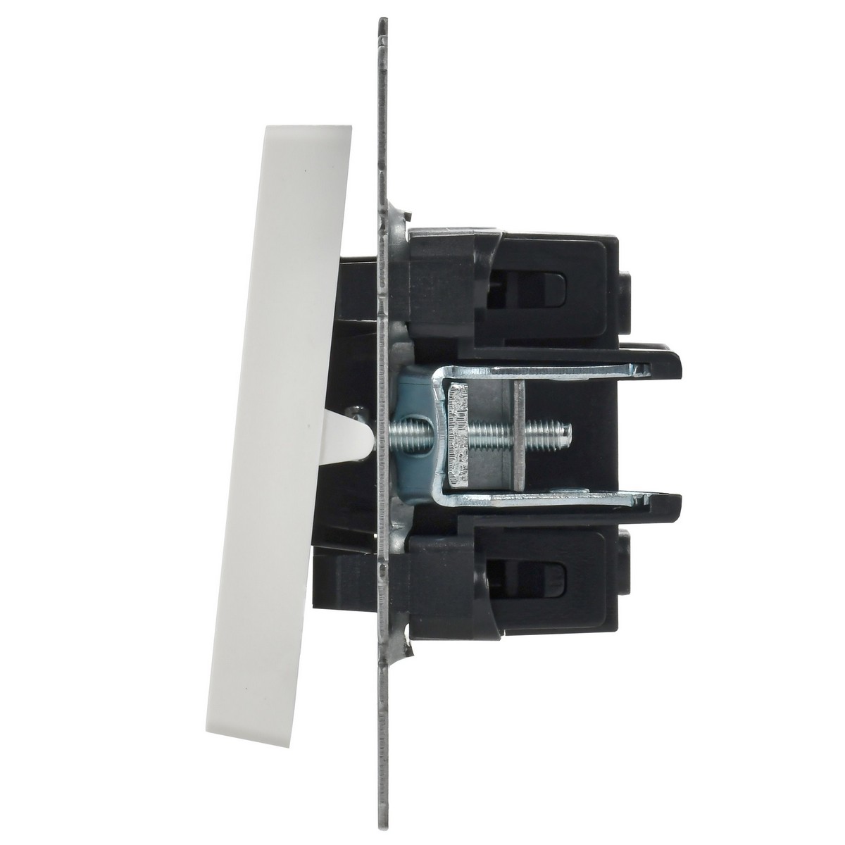 IEK Brite Белый Выключатель IEK BRITE 1-клавишный проходной 10А ВС10-1-6-БрБ белый BR-V12-0-10-K01