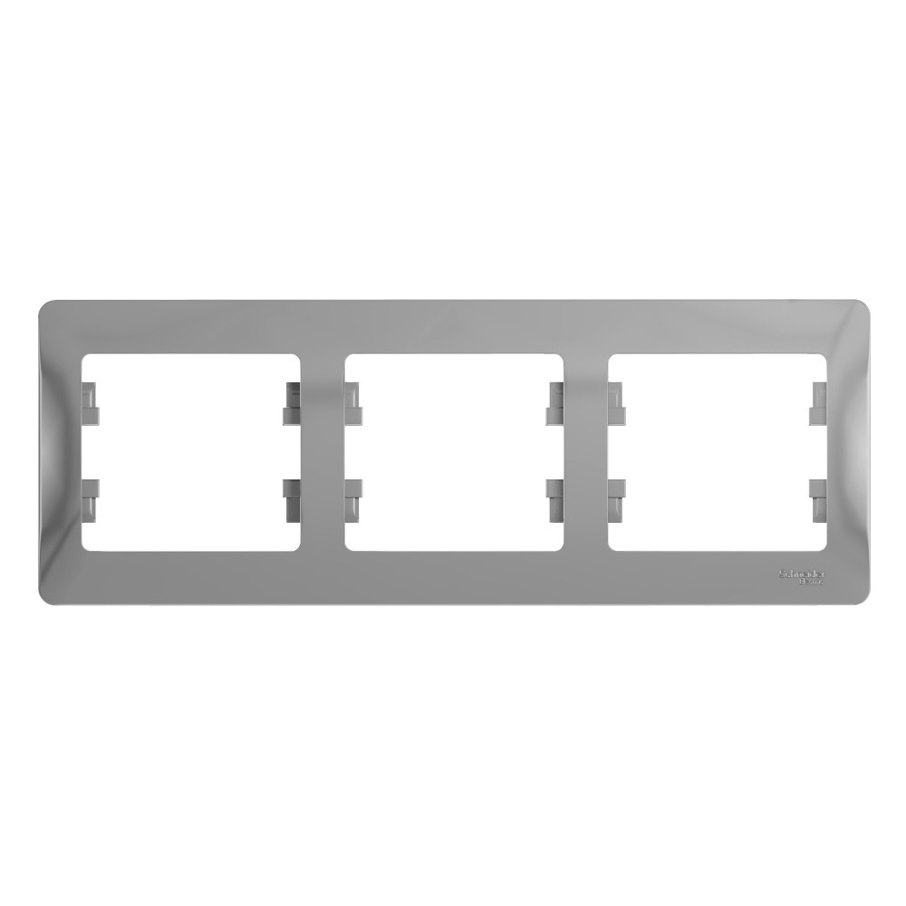 Glossa Алюминий Рамка Systeme Electric Glossa Алюминий 3-я, горизонтальная GSL000303