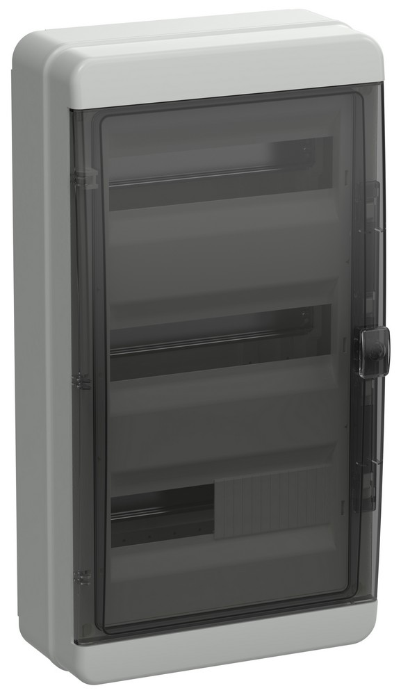 Пластиковые боксы и щиты IEK Корпус пластиковый IEK TEKFOR КМПн-36 IP65 черн. прозр. дверь TF5-KP72-N-36-65-K03-K02