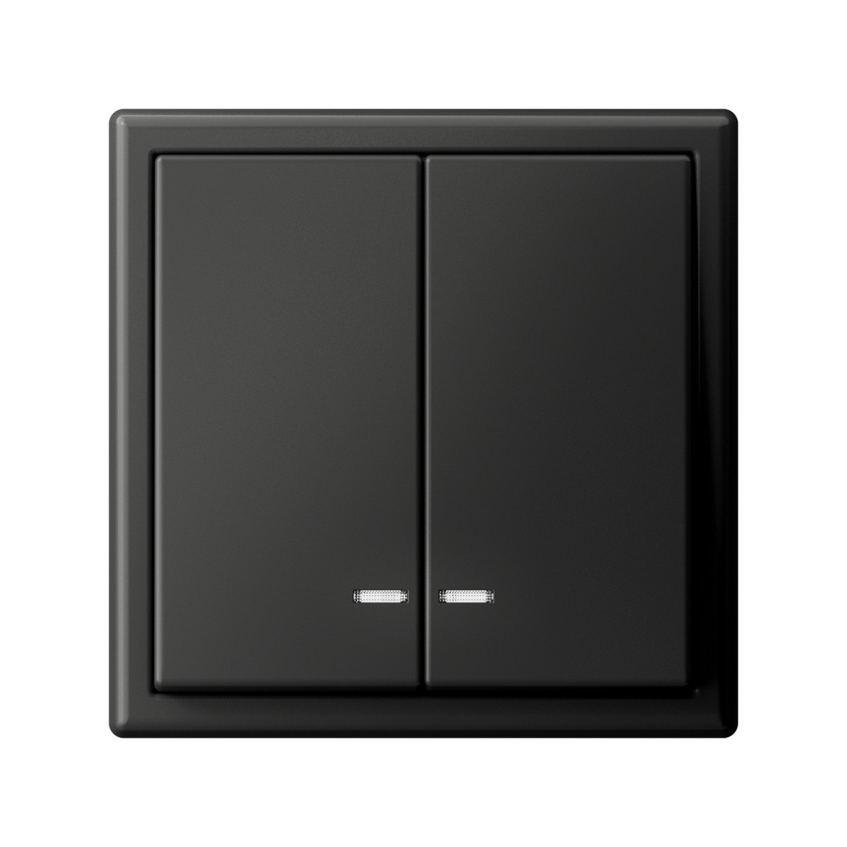 ArtGallery Базальт Выключатель Systeme Electric ArtGallery Базальт 2-клавишный с подсветкой  GAL001453