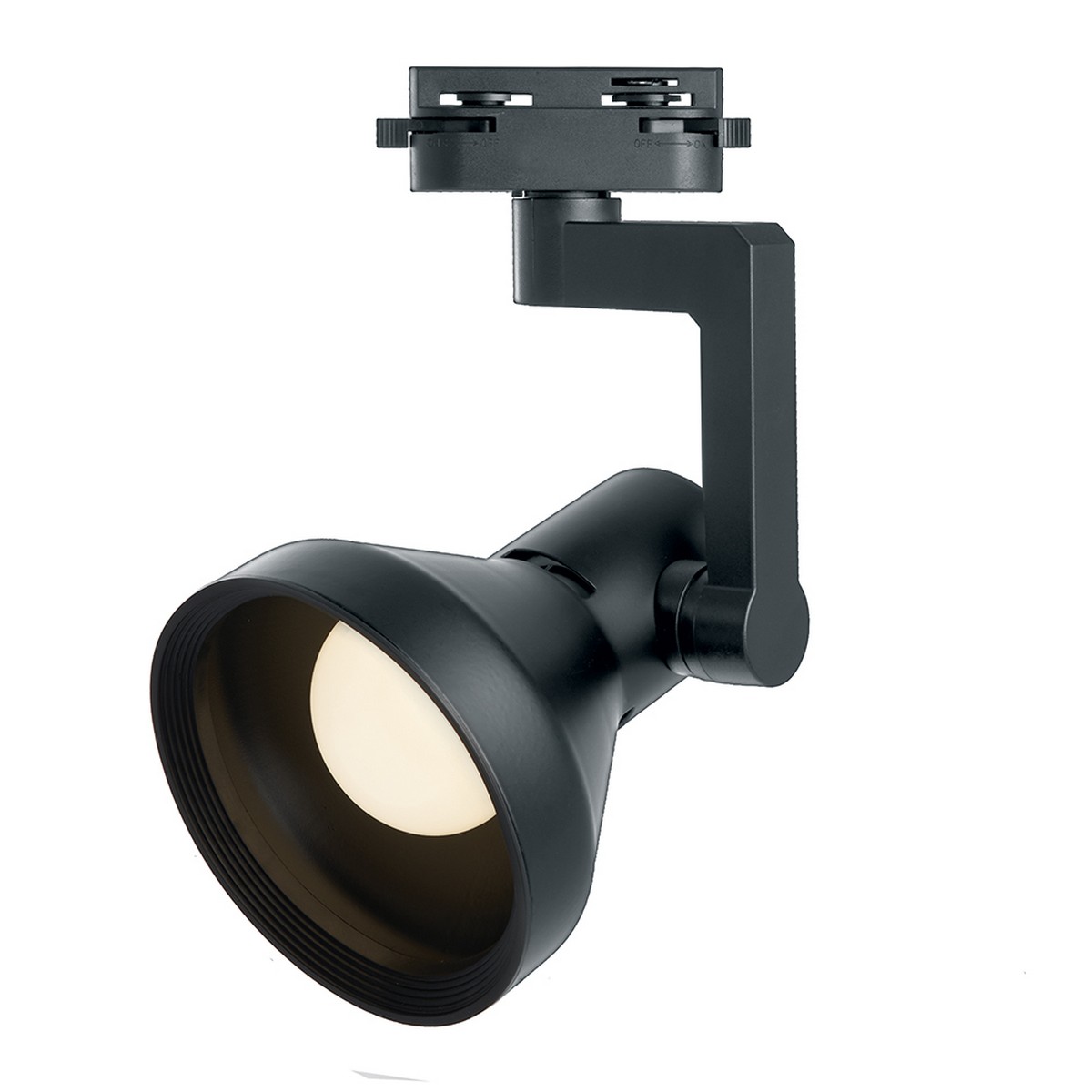 Трековые светодиодные светильники Светильник Feron AL193 трековый однофазный на шинопровод под лампу E27, черный 41598 