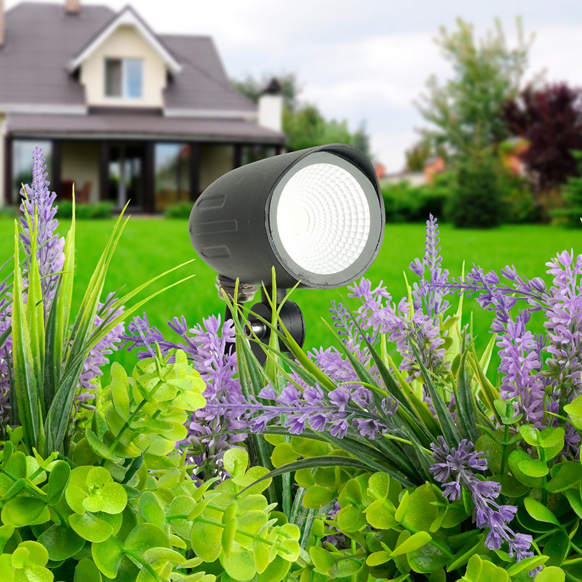 Светодиодные ландшафтные светильники Светодиодный светильник тротуарный (грунтовый) Feron SP2713 7W 2700K IP65 51764 