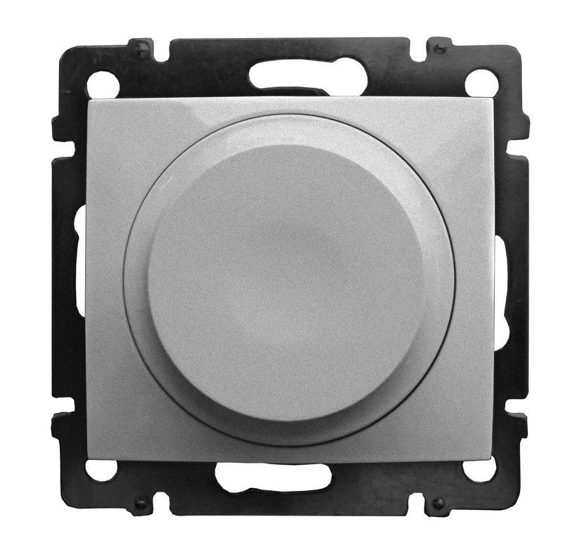 Legrand Valena Classic Алюминий Светорегулятор Legrand Valena Classic алюминий для светодиодов 5-300 Вт 770263