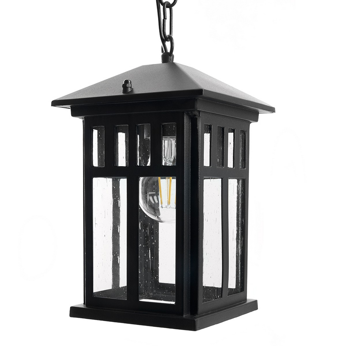 Уличные светильники на цепочке Светильник садово-парковый Feron PL675 на цепочке 60W 230V E27 черный 11690 