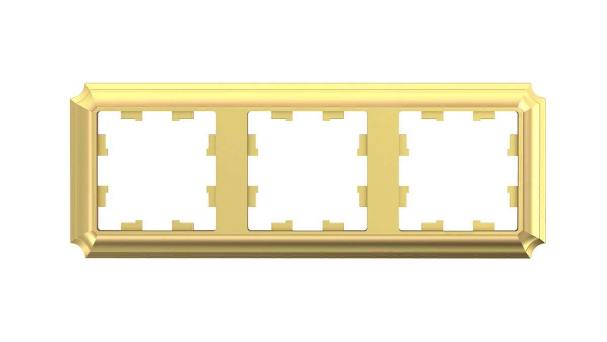 AtlasDesign Рамки Antique Рамка Systeme Electric AtlasDesign Antique Золото 3-ая, универсальная ATN101603
