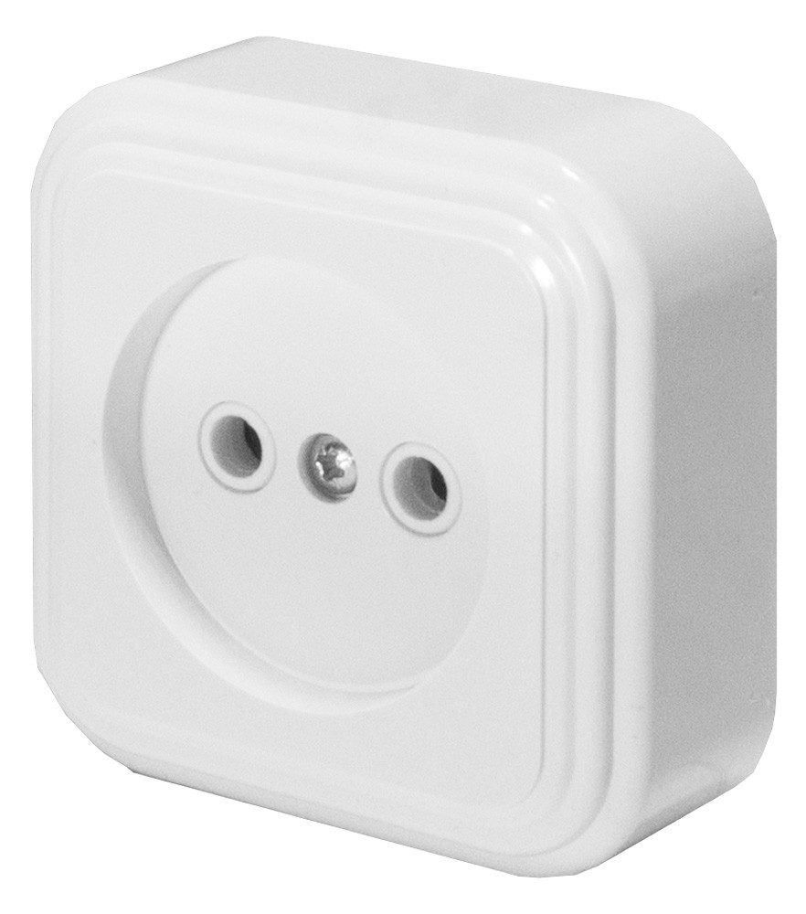 Накладные розетки и выключатели Stekker Розетка 1-местная б/з STEKKER PST16-20-20 16А IP20 белый Брест 39687