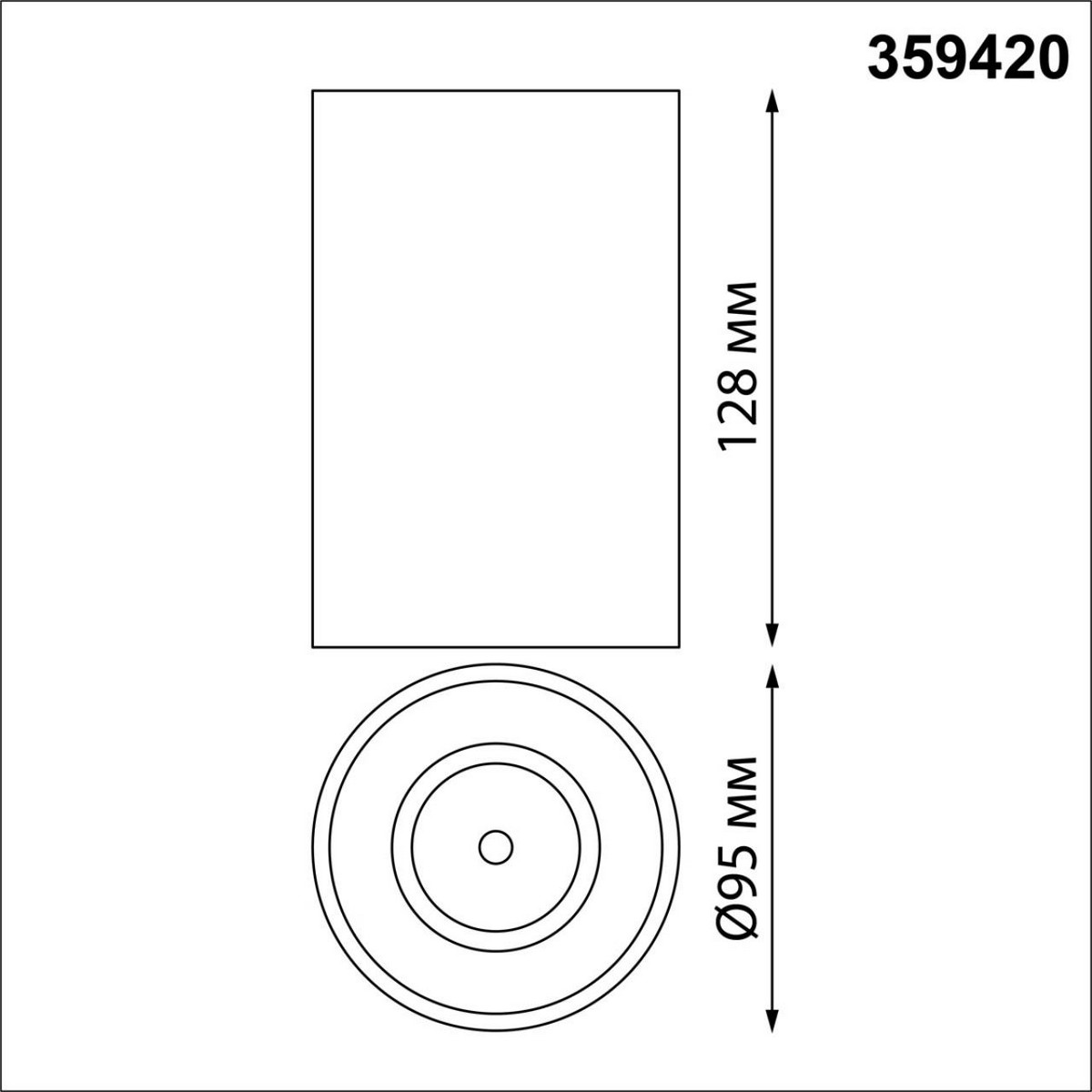Накладные светодиодные светильники Светильник накладной влагозащищённый светодиодный NOVOTECH RECTE 359420 