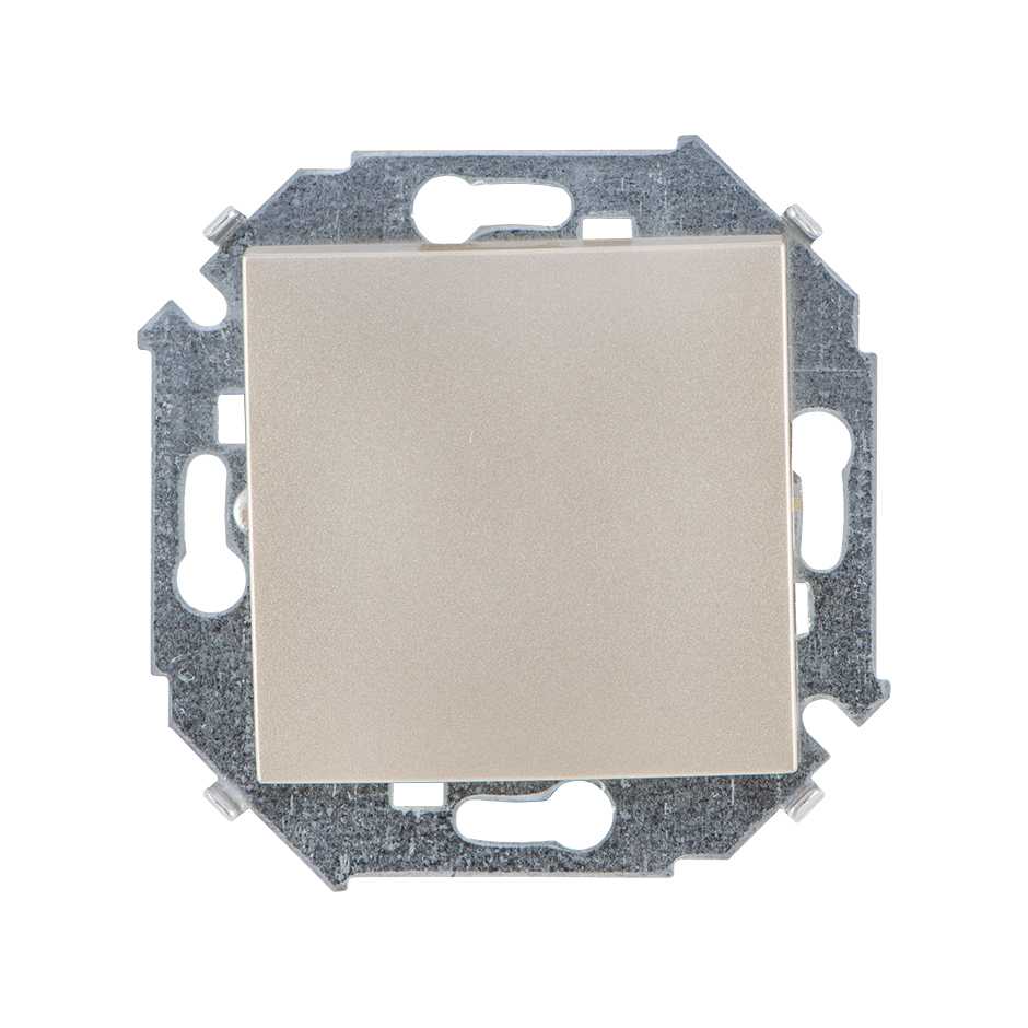 Розетки и выключатели Simon 15 Шампань Выключатель 1-клавишный Simon 15 Шампань 16А 1591101-034