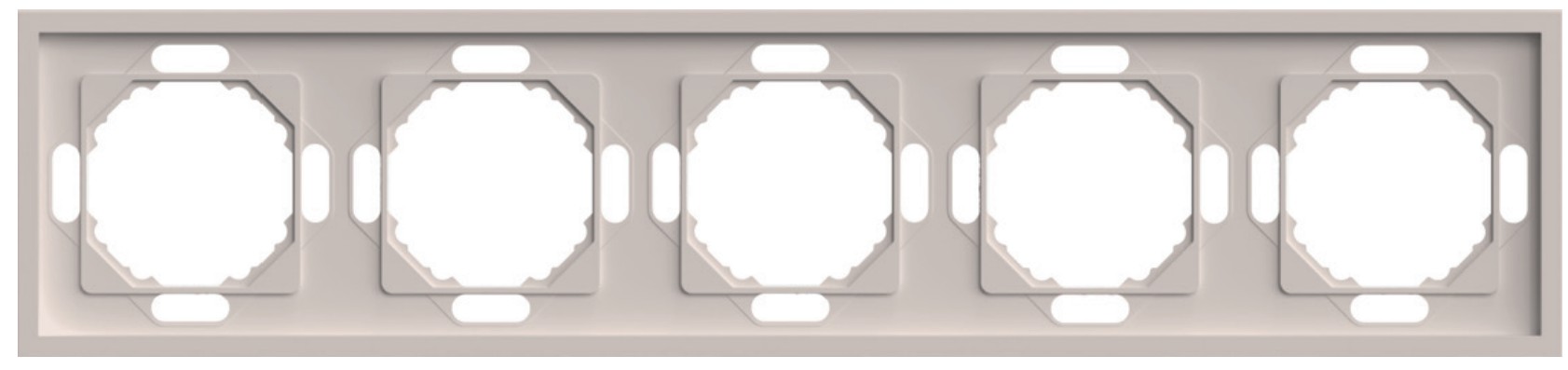 Эмили - Розетки и выключатели Stekker Рамка 5-ая STEKKER Эмили PFR00-5005-08 кашемир soft touch 49914