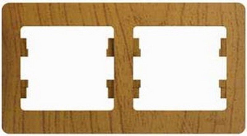 Glossa Дуб Рамка Systeme Electric Glossa Дерево Дуб 2-я, горизонтальная GSL000502