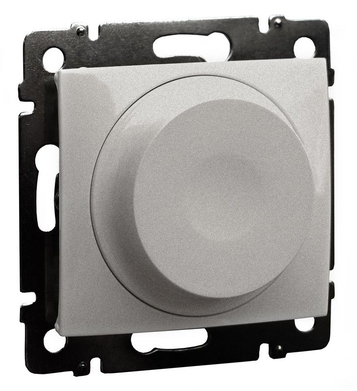 Legrand Valena Classic Алюминий Светорегулятор Legrand Valena Classic алюминий для светодиодов 5-300 Вт 770263