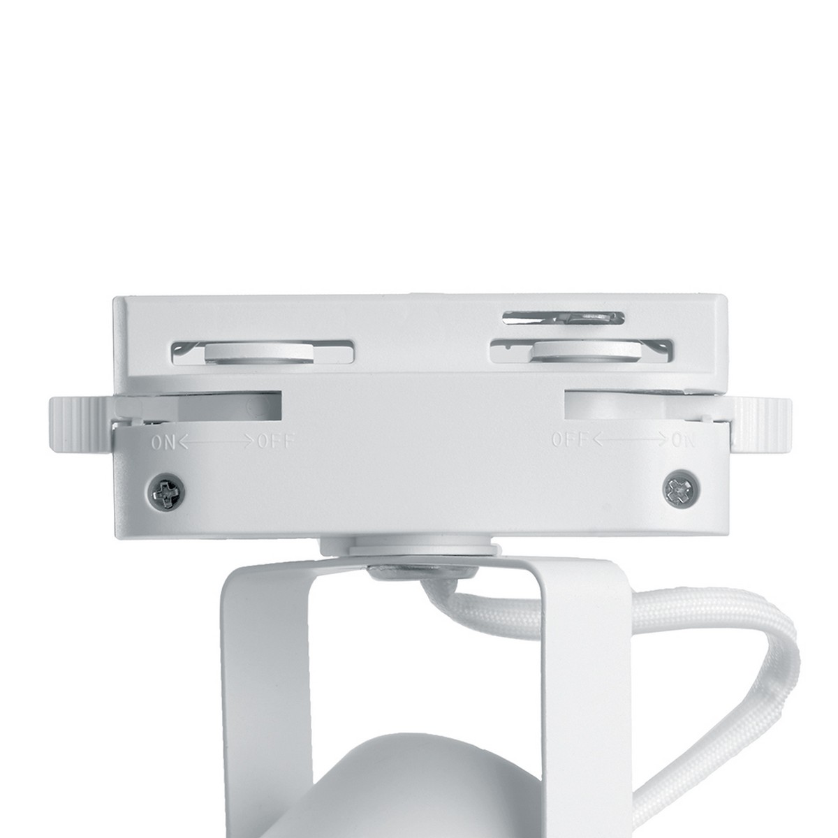 Трековые светодиодные светильники Светильник Feron AL191 трековый однофазный на шинопровод под лампу GU10 белый 41591 