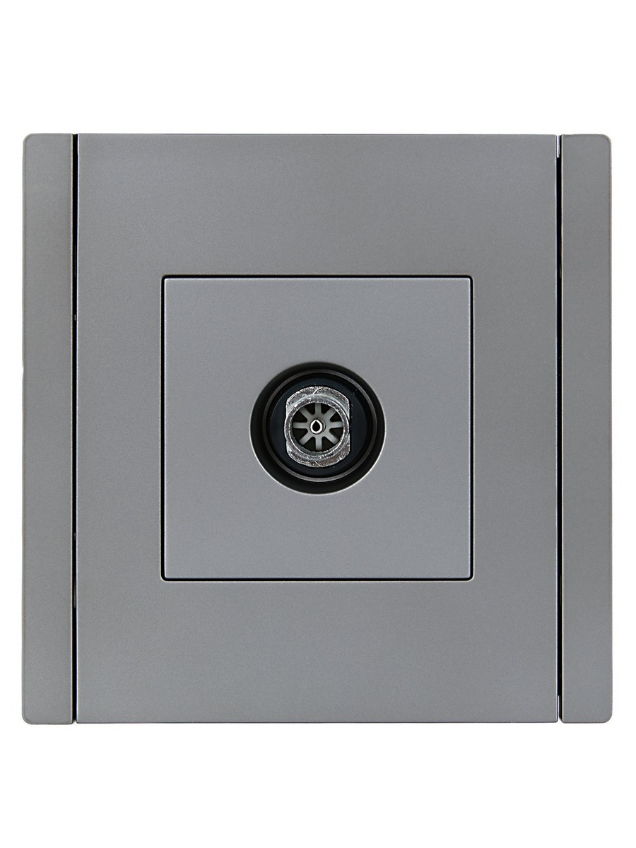 IEK FORTE&PIANO Сталь Розетка IEK FORTE&PIANO Сталь TV оконечная FP528