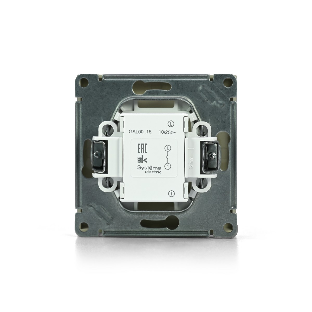 ArtGallery Алюминий Выключатель Systeme Electric ArtGallery Алюминий 1-клавишный кнопочный  GAL000315