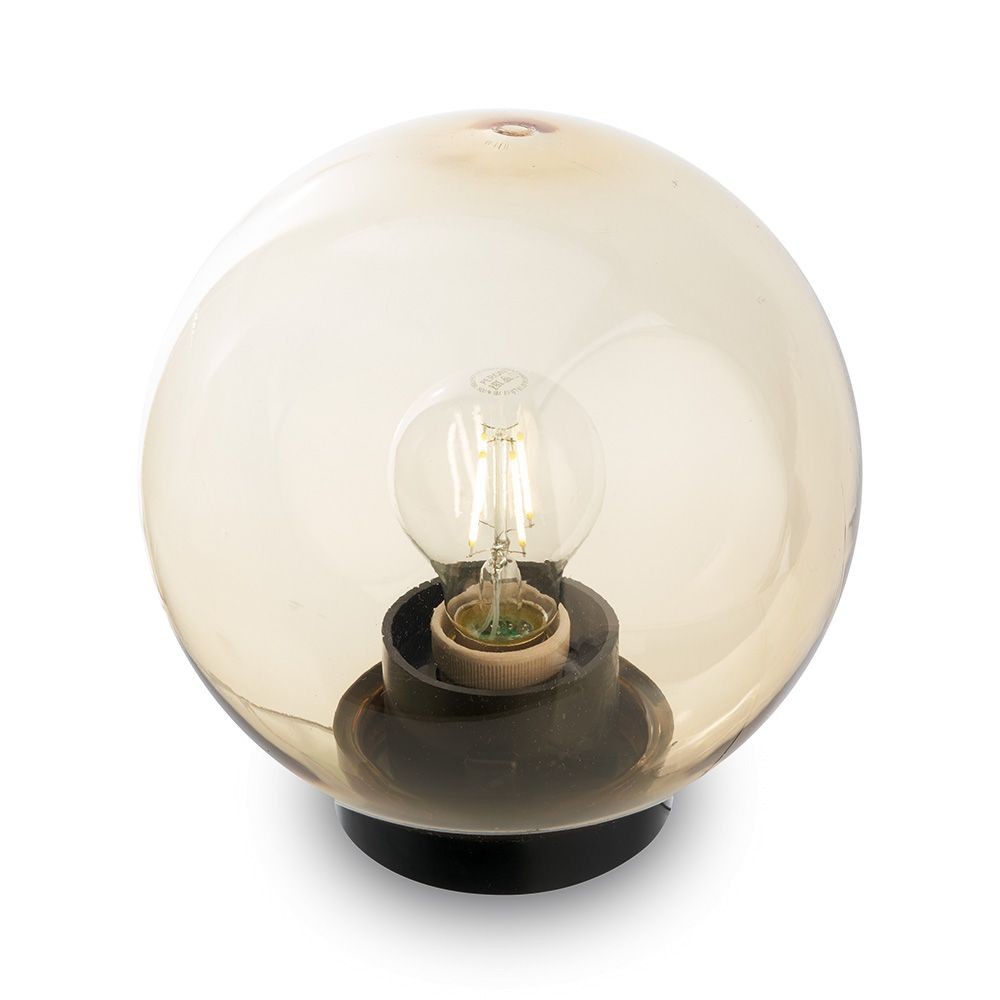 Уличные светильники на постамент Светильник садово-парковый Feron НТУ 01-60-203 шар ПМАА E27 230V золотой 11563 