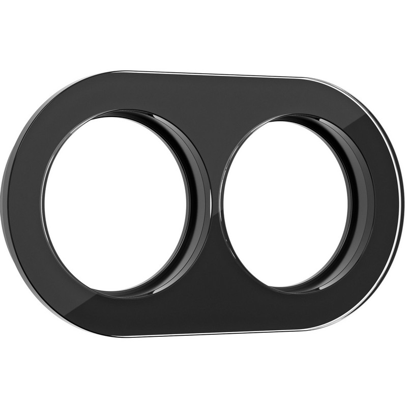 Werkel Ретро Рамка Werkel на 2 поста Favorit Runda (Черный) W0025108