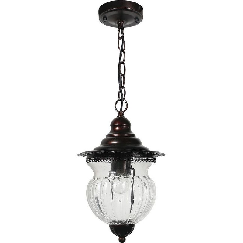 Уличные светильники на цепочке Светильник садово-парковый Feron PL595 на цепочке  60W 230V E27 коричневый 41172 