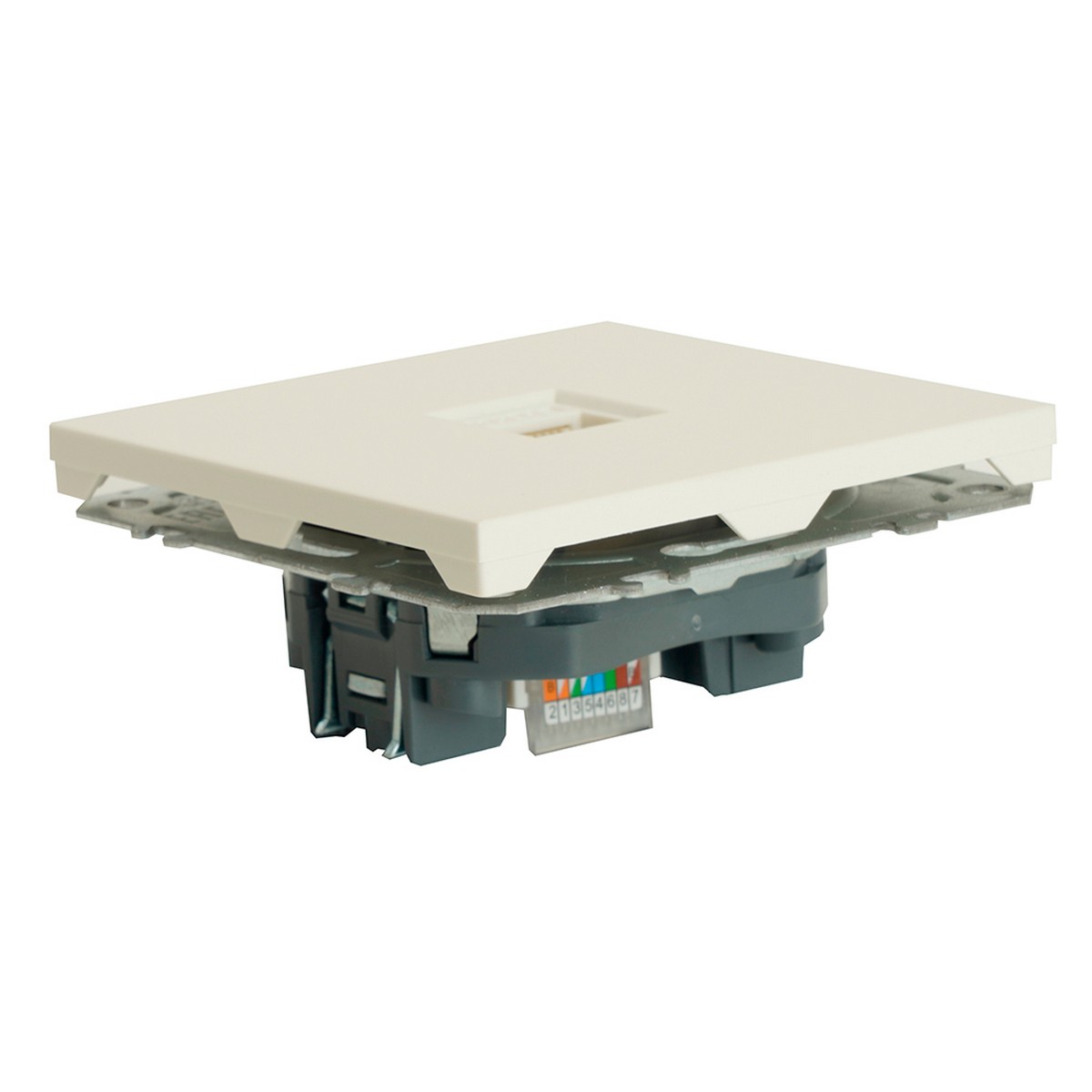 Эмили - Розетки и выключатели Stekker Розетка компьютерная 1-ая RJ-45 STEKKER Эмили RST00-5117-01 белый фарфор soft touch 49873